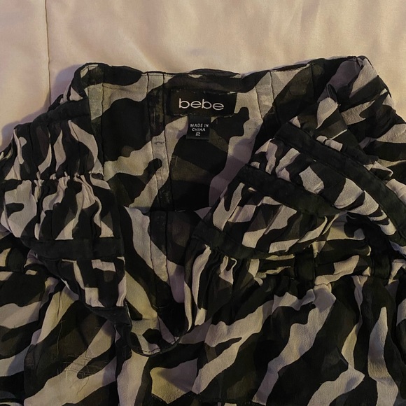 Bebe zebra print mini skirt - Picture 2 of 3